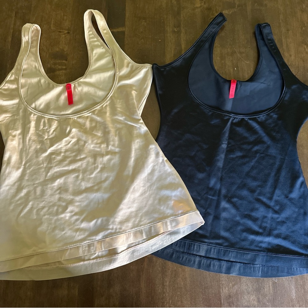 Spanx Bundle Size Large Slimplicity Top Shapewear Black Nude Slimming Sexy